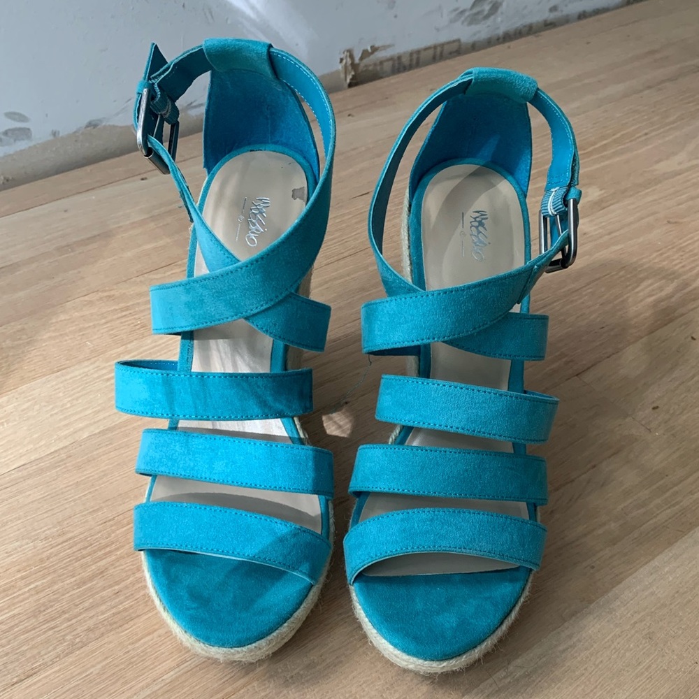 Mossimo Perri Turquoise Wedges